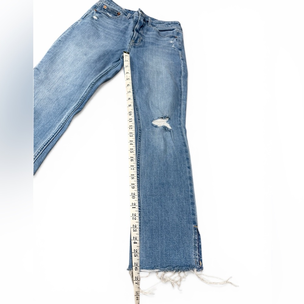 GAP Vintage Slim Sky High Side Slit Cropped Ankle Jean Women’s Dize 27 / 4 - Picture 8 of 10